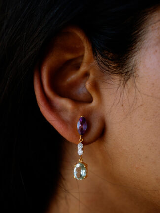 Iris I handcrafted necklace by Kuhu NYC